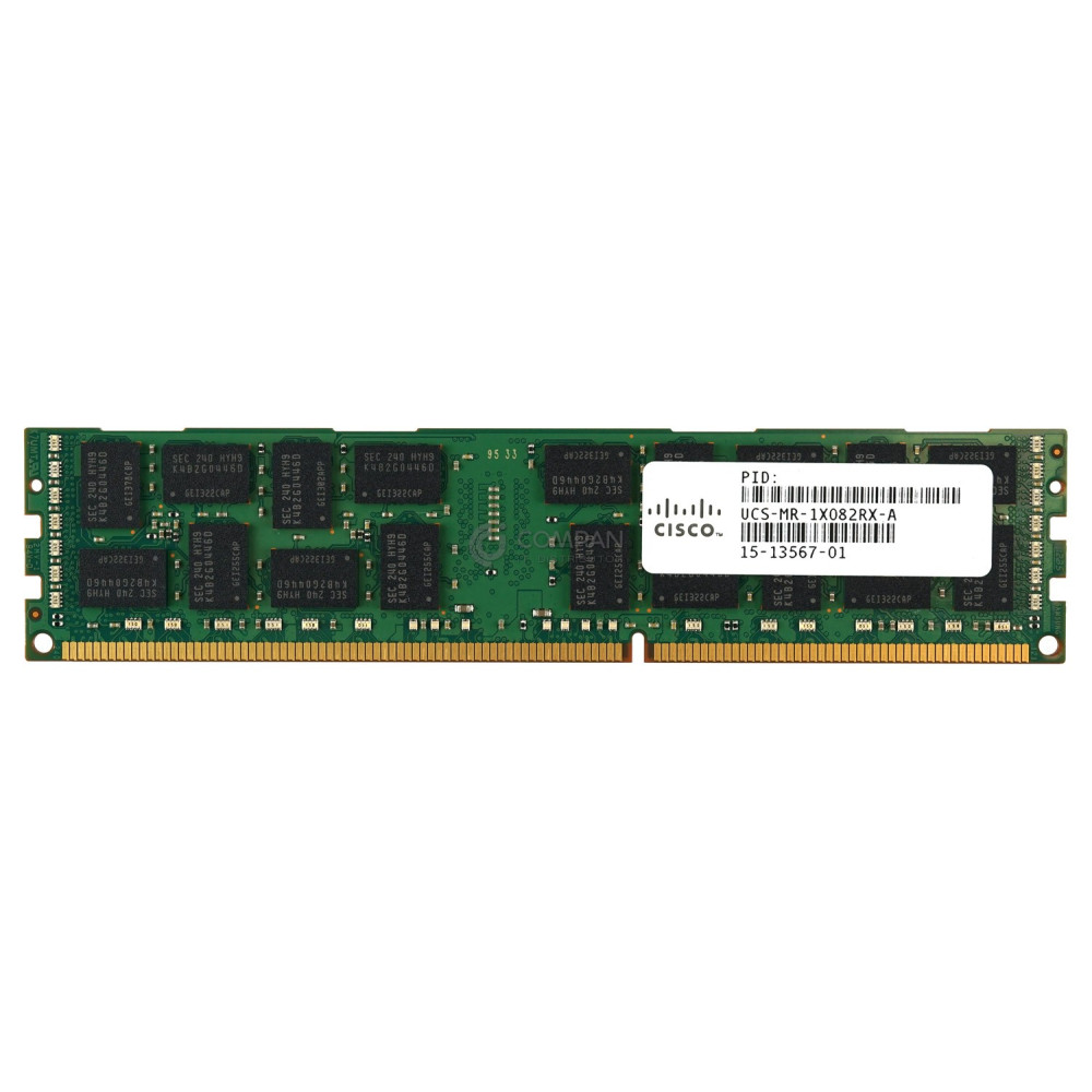 15-13567-01 CISCO MEMORY 8GB 2RX4 PC3L 10600R DDR3 - M393B1K70DH0-YH9, UCS-MR-1X082RX-A
